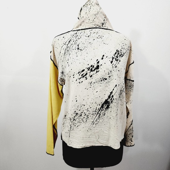 Vintage 90s Christine Gentry Hand painted Knit Mock Neck Top & Vest Set Size M - Picture 6 of 14